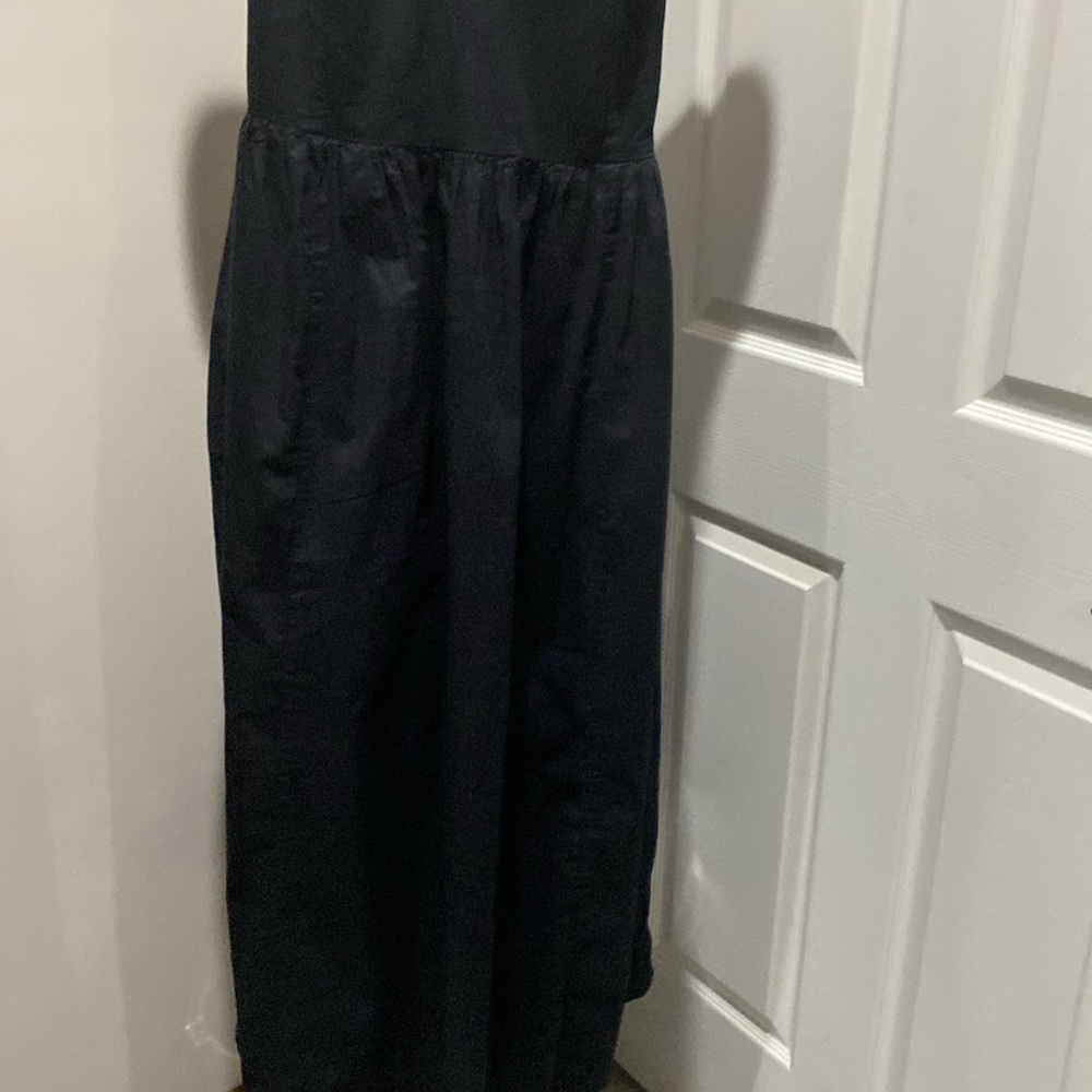 Old Navy - NWOT - Black Cotton Dress With Pockets Adj Straps “L” - Picture 6 of 12
